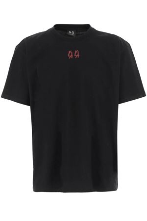 Black cotton T-shirt 44 LABEL GROUP | B0030556FA582P682